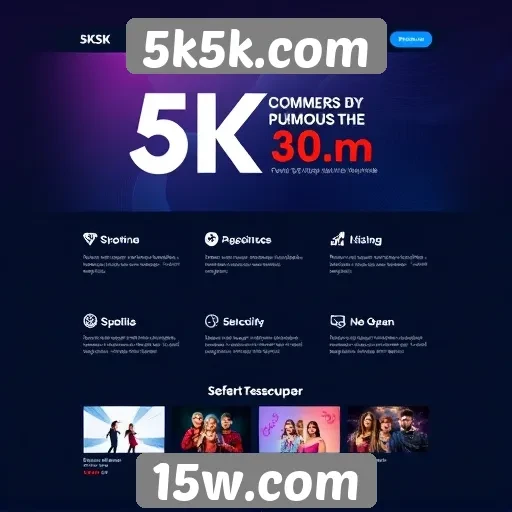 Características do design do site 5k5k.com