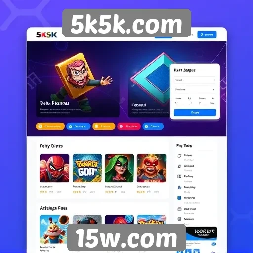 Análise da interface do usuário do 5k5k.com